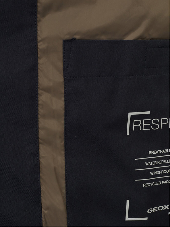 Geox Fekete férfi steppelt kabát Geox Sapienza