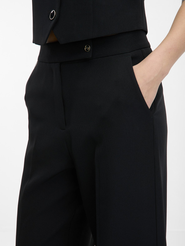 Orsay ORSAY fekete női széles szárú nadrág