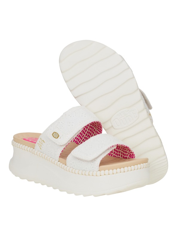 Hey Dude Krém színű papucs hölgyeknek Hey Dude