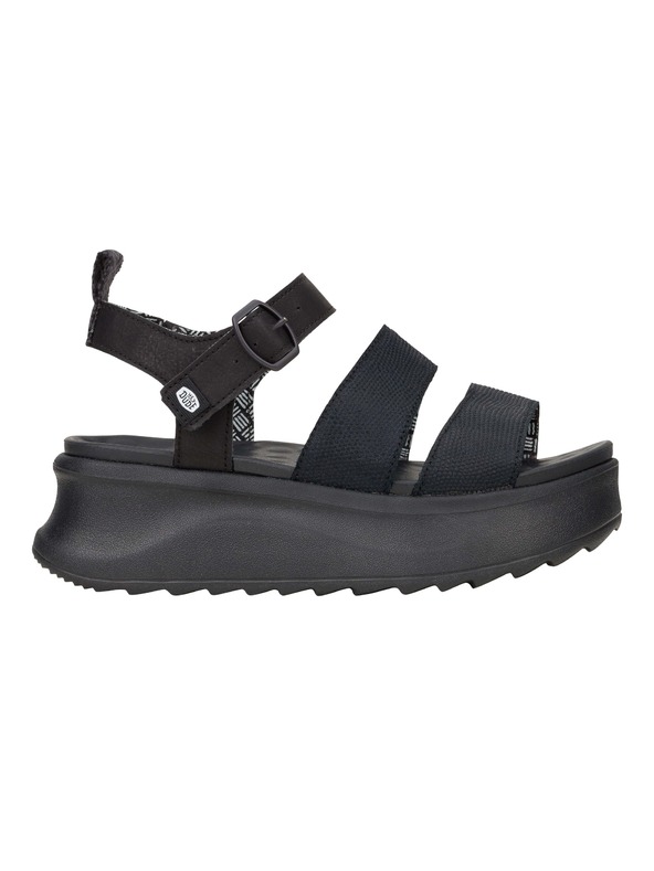 Hey Dude Fekete platformos női szandál Hey Dude