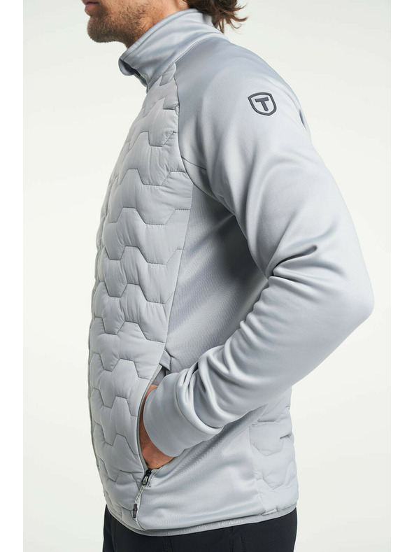 Tenson Férfi TENSON TXlite hibrid cipzáras kabát M világosszürke