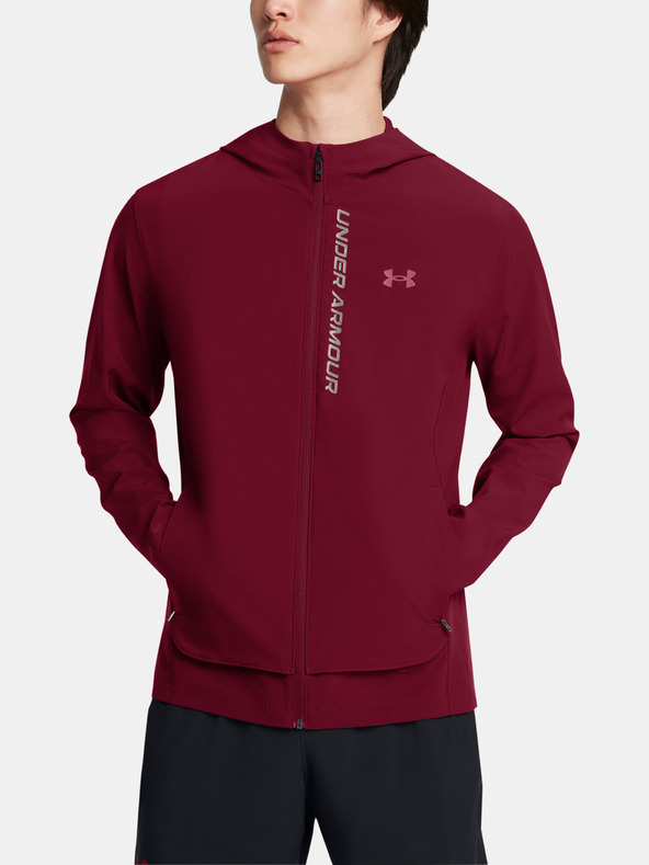 Under Armour Férfi dzseki Under Armour UA OUTRUN THE STORM JACKET-RED