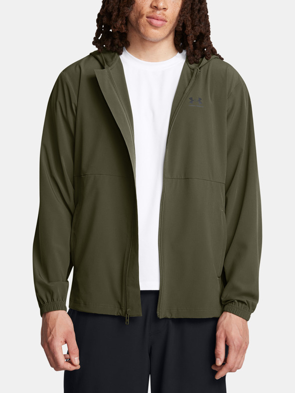 Under Armour Férfi dzseki Under Armour UA Vibe Woven Windbreaker-GRN