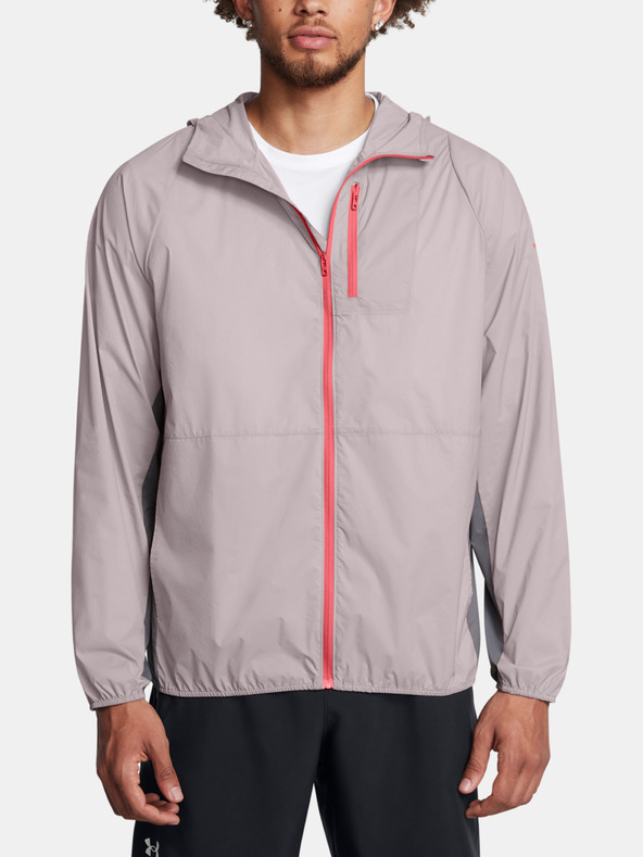Under Armour Férfi dzseki Under Armour LAUNCH LIGHTWEIGHT JKT-GRY