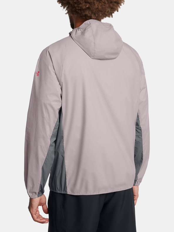 Under Armour Férfi dzseki Under Armour LAUNCH LIGHTWEIGHT JKT-GRY