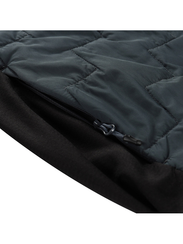 ALPINE PRO ALPINE PRO JORW férfi pulóver merino béléssel, sötét palaszürke