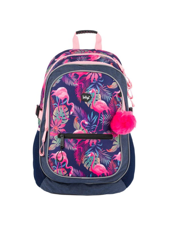 BAAGL  Kék iskolai hátizsák core flamingo Baagl