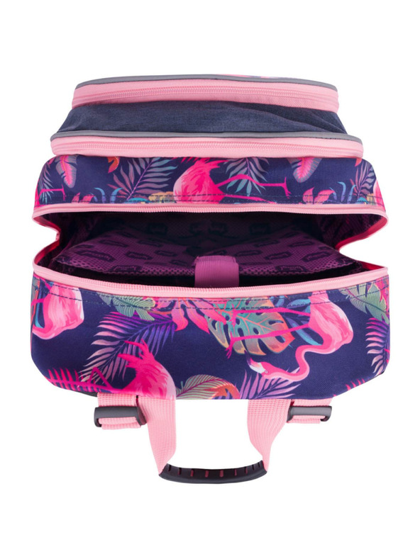 BAAGL  Kék iskolai hátizsák core flamingo Baagl