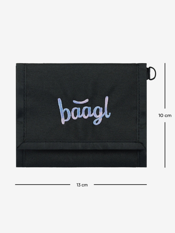 BAAGL  Fekete Baagl Metallic Holo pénztárca