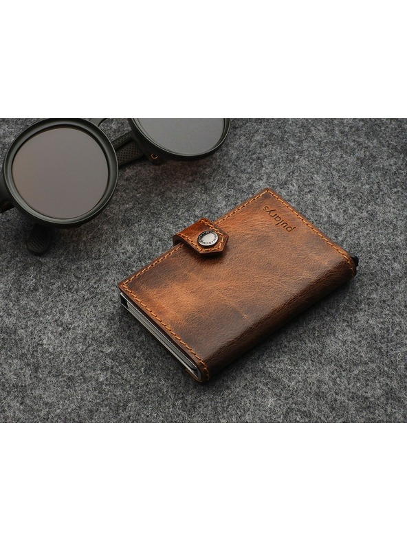 Pularys Pularys férfi bőr pénztárca Easy barna 210331007