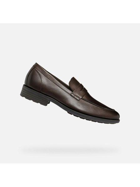 Geox Sötétbarna férfi mokaszin Geox Walk Pleasure F