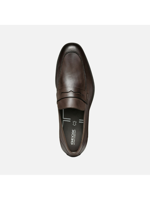 Geox Sötétbarna férfi mokaszin Geox Walk Pleasure F