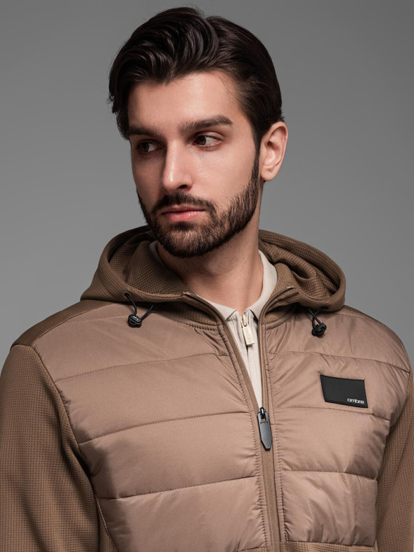 Ombre Clothing Férfi könnyű színes sport kabát polárral Ombre Clothing