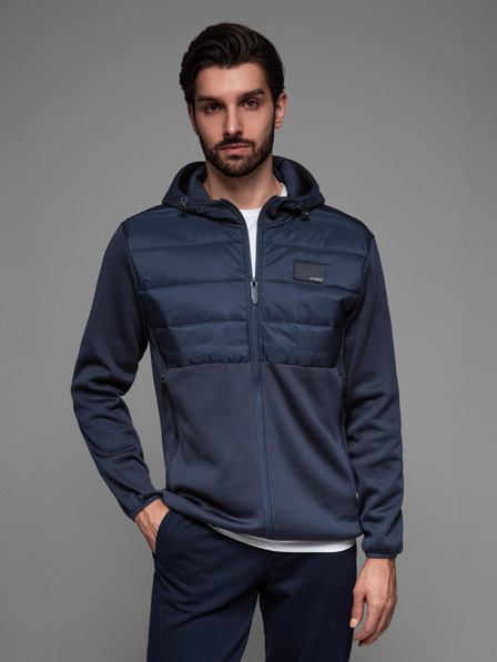 Ombre Clothing Férfi könnyű színes sport kabát polárral Ombre Clothing
