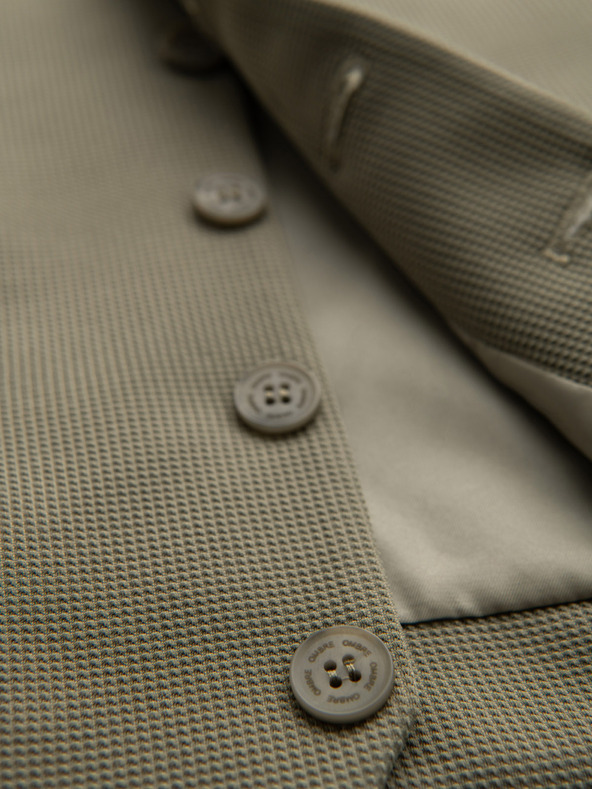 Ombre Clothing Férfi strukturált kötött mellény méretre szabva hajtókával Ombre Clothing