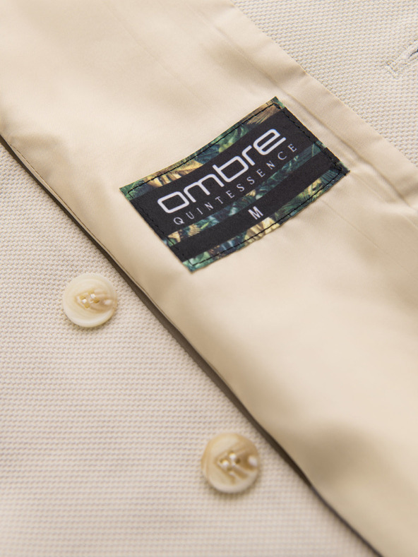 Ombre Clothing Karcsúsított elegáns férfi mellény elasztánnal és hajtókával Ombre Clothing