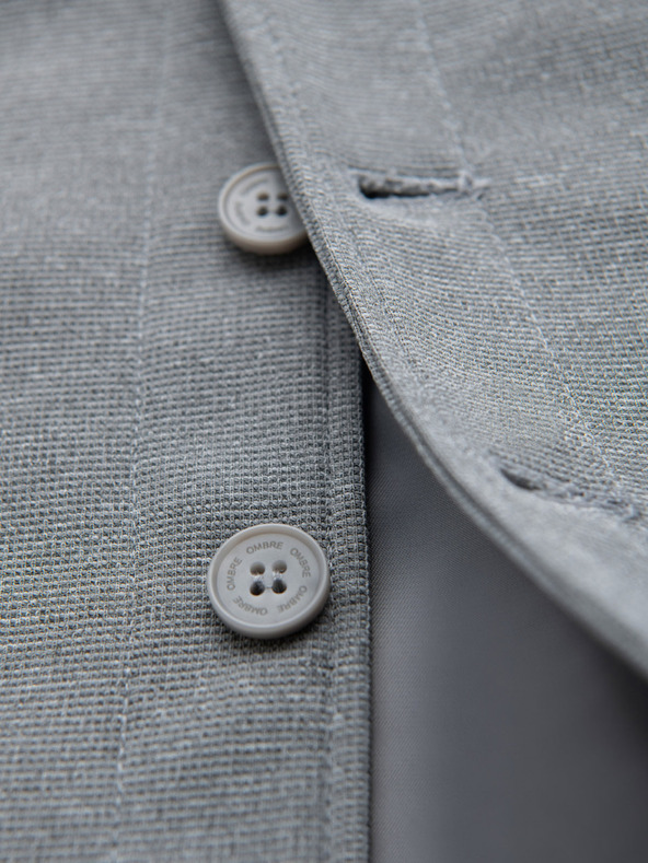 Ombre Clothing Férfi strukturált mellény zsebekkel méretre szabva Ombre Clothing