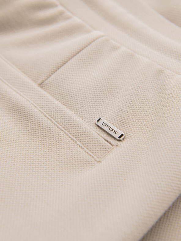 Ombre Clothing Férfi kötött short felhajtott szárral Ombre Clothing