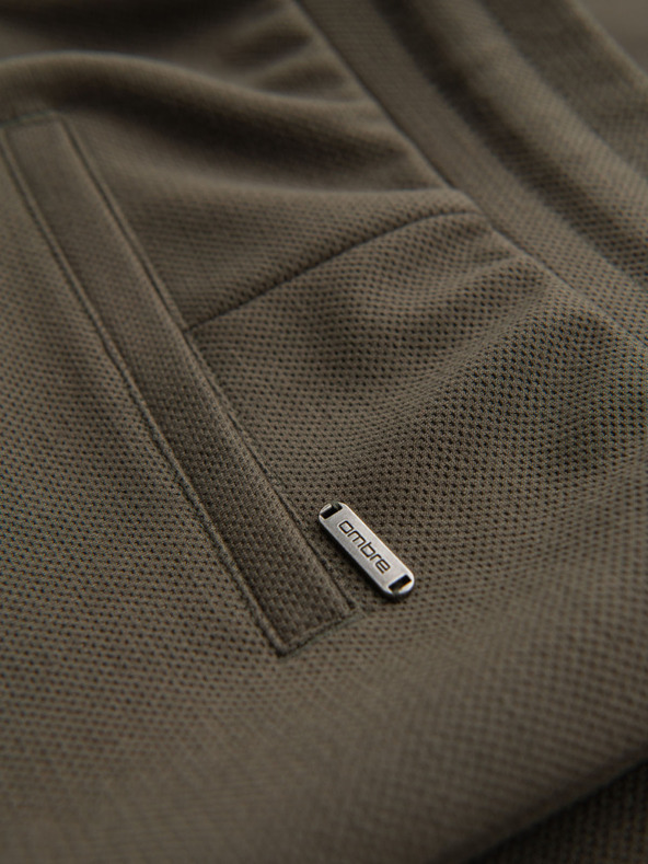 Ombre Clothing Férfi kötött short felhajtott szárral Ombre Clothing