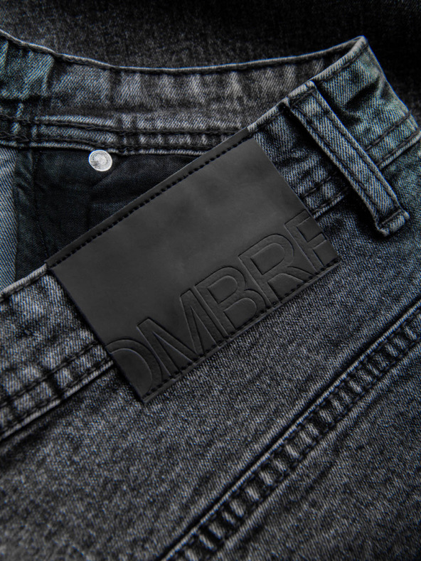 Ombre Clothing Férfi farmer short felhajtott szárral Ombre Clothing