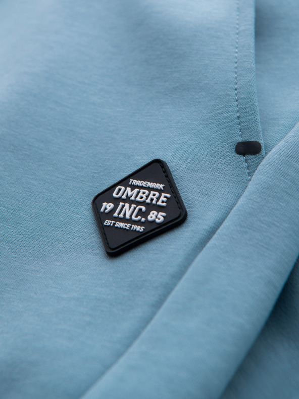 Ombre Clothing Férfi melegítőnadrág bordázott mandzsettával és díszítő cipzárral Ombre Clothing