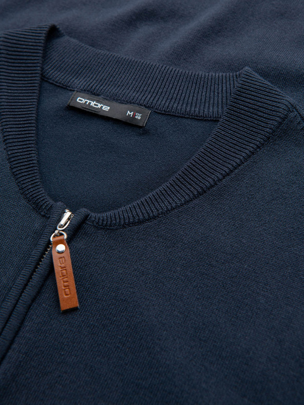 Ombre Clothing Ombre Clothing férfi kötött pulóver strukturált pöttyökkel