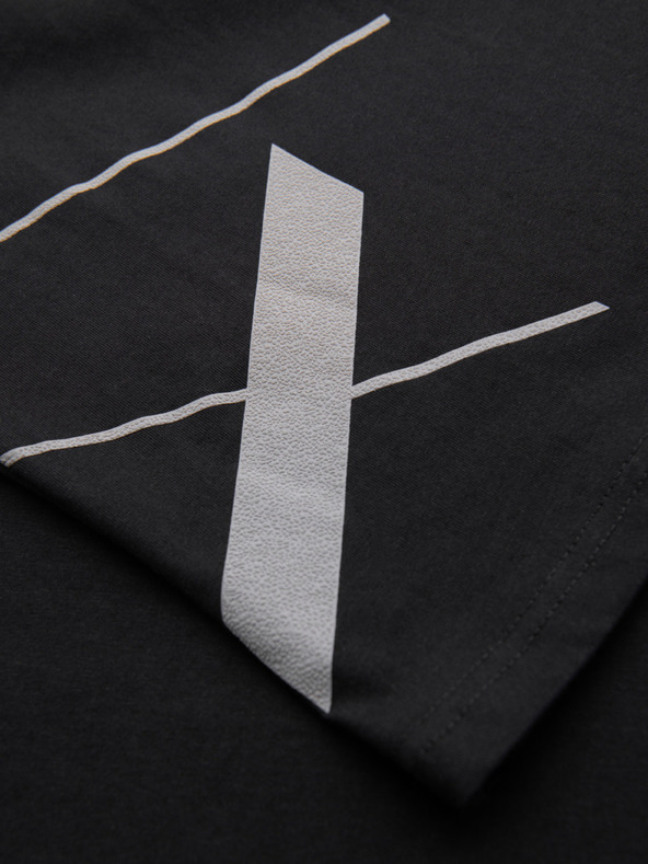 Ombre Clothing Ombre Clothing férfi pamut jersey póló nagy oldalsó felirattal