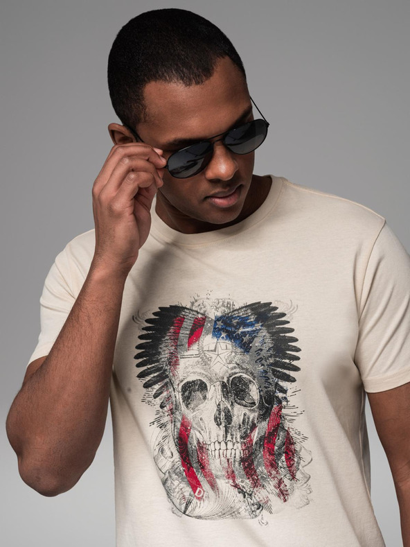 Ombre Clothing Ombre Clothing férfi pamut póló nyomattal