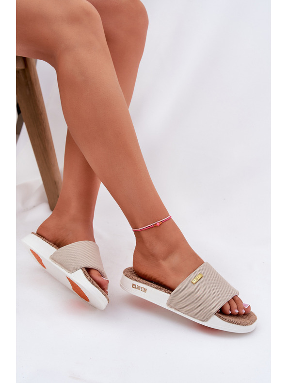 BIG STAR SHOES Big Star női papucs – bézs Méret: