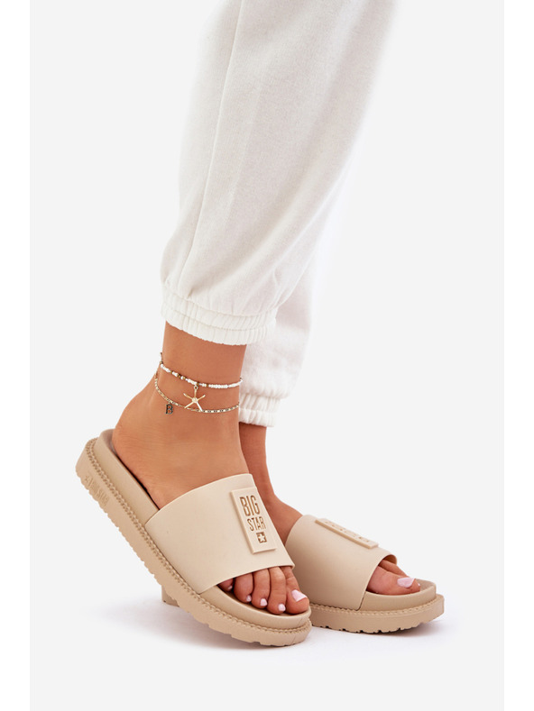 BIG STAR SHOES Big Star női papucs – bézs Méret: