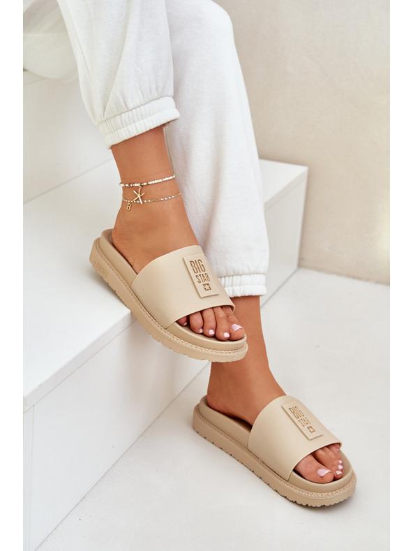 BIG STAR SHOES Big Star női papucs – bézs Méret: