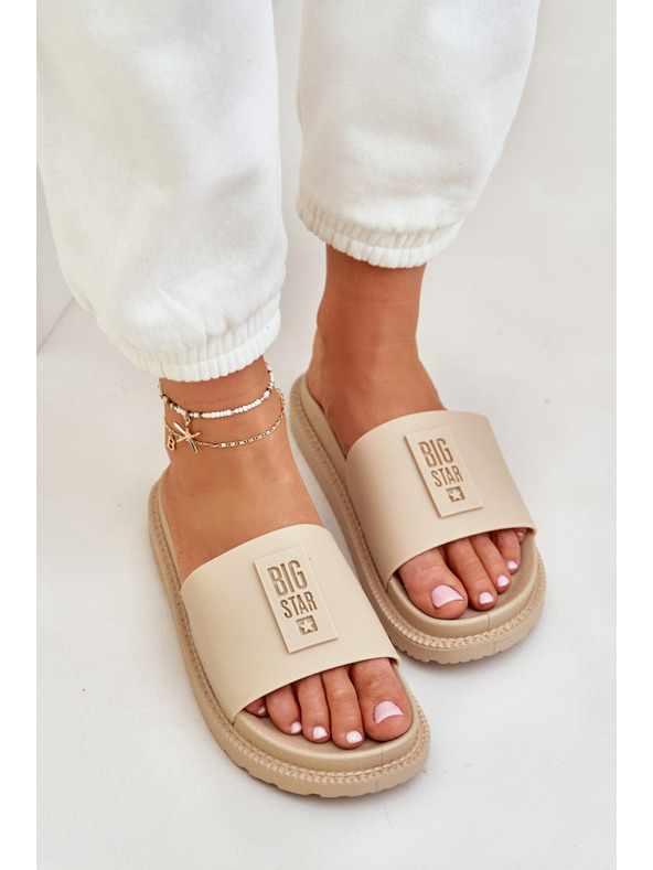 BIG STAR SHOES Big Star női papucs – bézs Méret:
