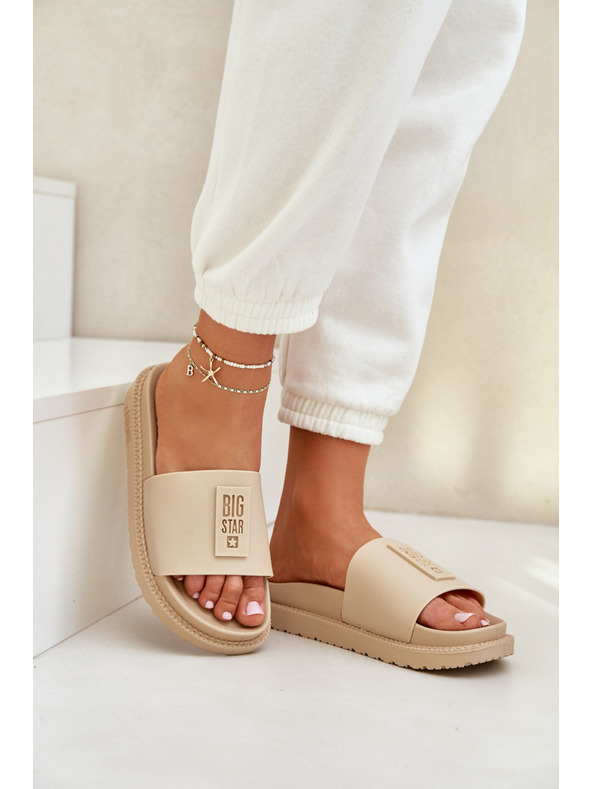 BIG STAR SHOES Big Star női papucs – bézs Méret: