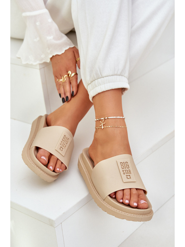 BIG STAR SHOES Big Star női papucs – bézs Méret: