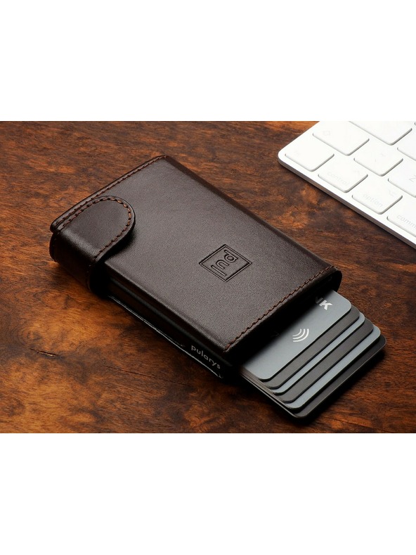 Pularys Férfi bőr pénztárca Pularys Solo barna