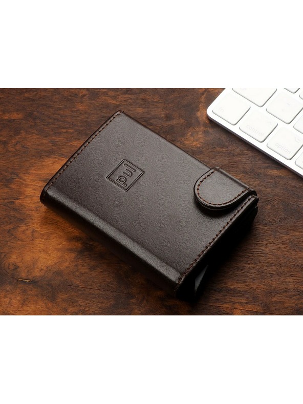 Pularys Férfi bőr pénztárca Pularys Solo barna