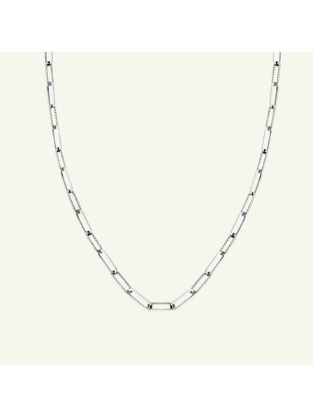 Rosefield Rosefield ezüst színű Hammered Chain nyaklánc JNHCS-J629