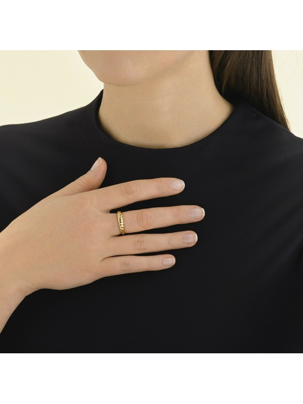 Rosefield Rosefield aranyozott rozsdamentes acél gyűrű Méret: