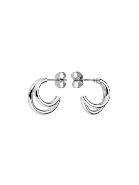 Rosefield Rosefield ezüst színű Double Hoops fülbevaló JEDHS-J576