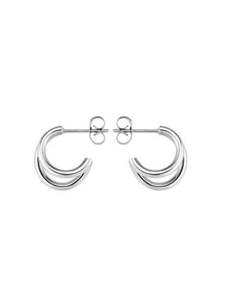 Rosefield Rosefield ezüst színű Double Hoops fülbevaló JEDHS-J576