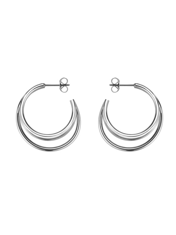 Rosefield Rosefield ezüst színű Triple Hoops fülbevaló JETHS-J574