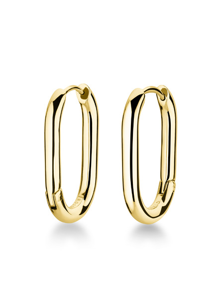 Rosefield Rosefield arany színű Large Oval Hoops fülbevaló JEOLG-J567