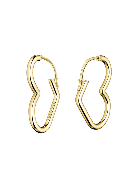 Rosefield Rosefield arany színű Heart Hoops fülbevaló JEHHG-J579