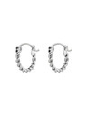 Rosefield Rosefield ezüst színű Twisted Hoops fülbevaló JETHS-J578