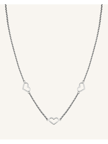 Rosefield Rosefield ezüst színű Triple Heart nyaklánc JNTHS-J613