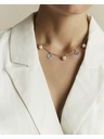 Rosefield Rosefield acél Multi Shell and Pearl Charms női nyaklánc
