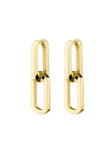 Rosefield Rosefield aranyozott Dual Hoops fülbevaló JEDHG-J585