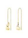 Rosefield Rosefield arany színű Double Heart fülbevaló JEDHG-J686