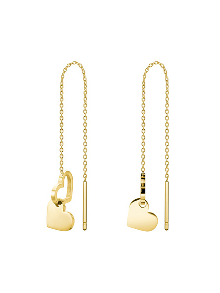 Rosefield Rosefield arany színű Double Heart fülbevaló JEDHG-J686
