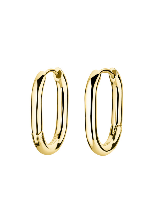 Rosefield Rosefield arany színű Small Oval Hoops fülbevaló JEOSG-J569